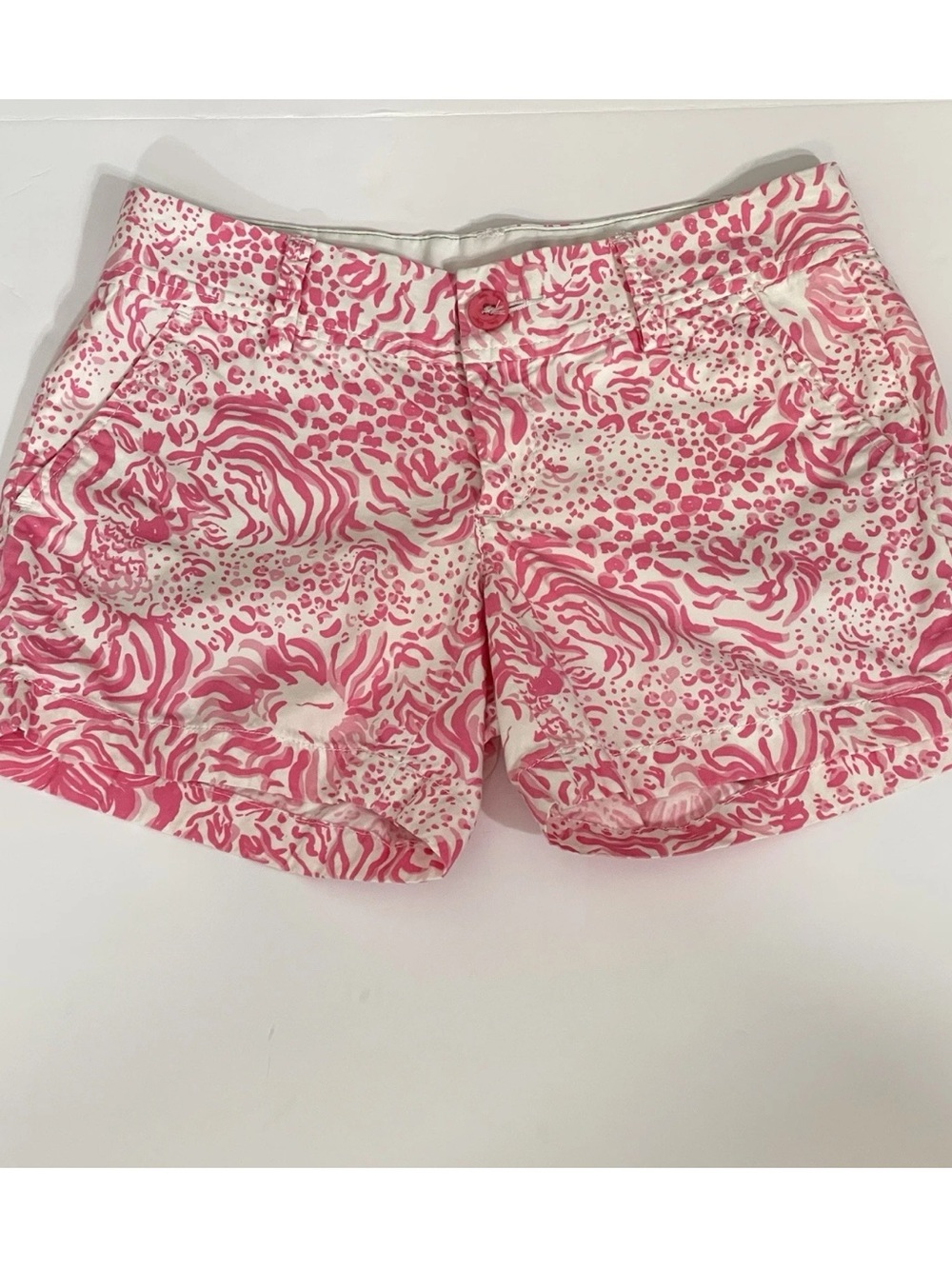 Lilly Pulitzer Callahan Shorts Pink White Resort Cruise Wear